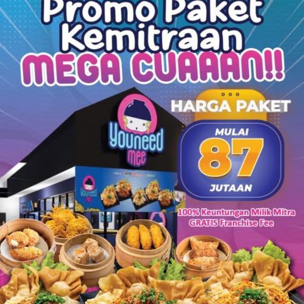 Peluang kemitraan mie pedas YouNeedMee modal kecil